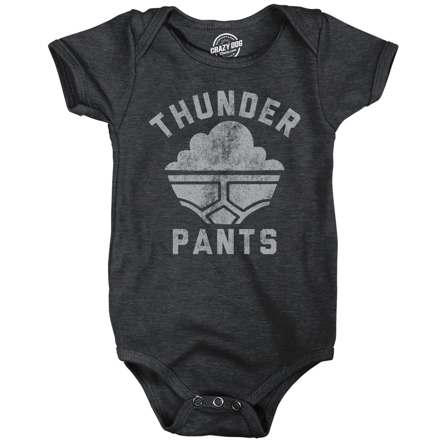 Funny Black - Thunder Pants Thunder Pants Onesie Nerdy Toilet sarcastic Tee