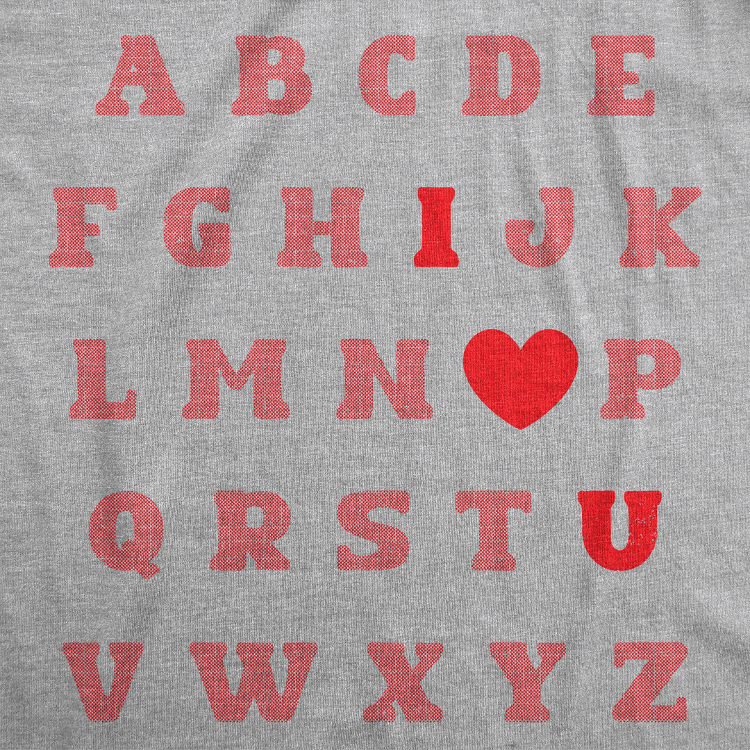 Valentine Alphabet Women's T Shirt