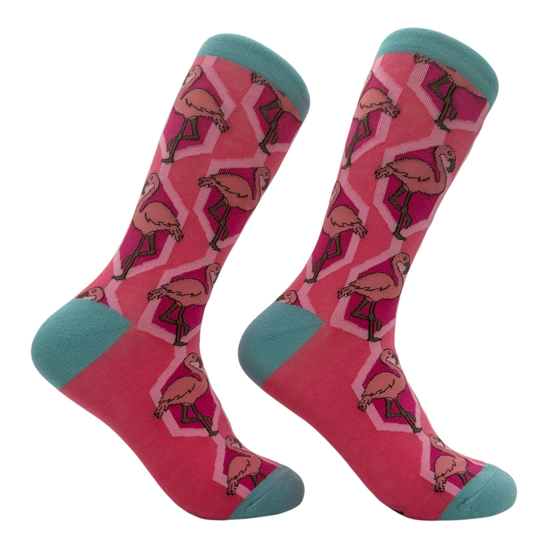 Funny Multi - Flamingos Flamingos Sock Nerdy animal Sarcastic Tee