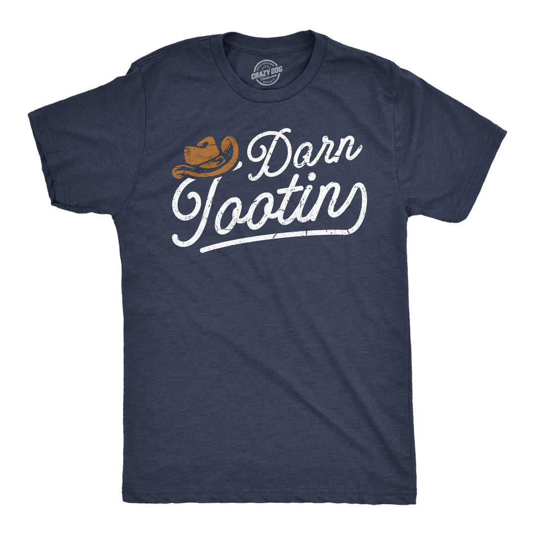 Funny Heather Navy - Darn Tootin Darn Tootin Mens T Shirt Nerdy sarcastic Tee