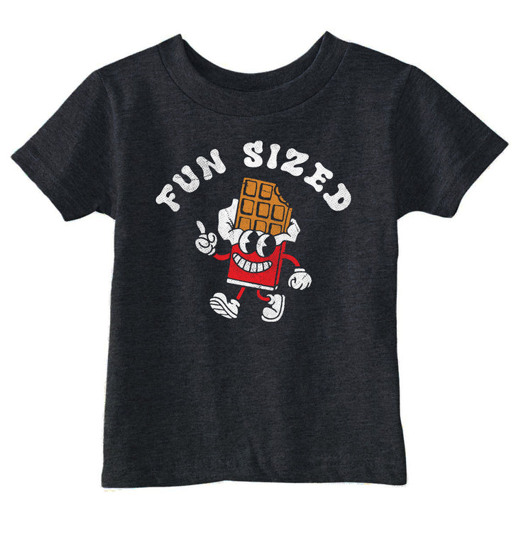 Funny Heather Black - Fun Sized Fun Sized Toddler T Shirt Nerdy food sarcastic Tee