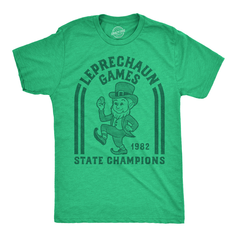 Funny Heather Green - Leprechaun Games Leprechaun Games State Champs Mens T Shirt Nerdy Saint Patrick's Day sarcastic Tee