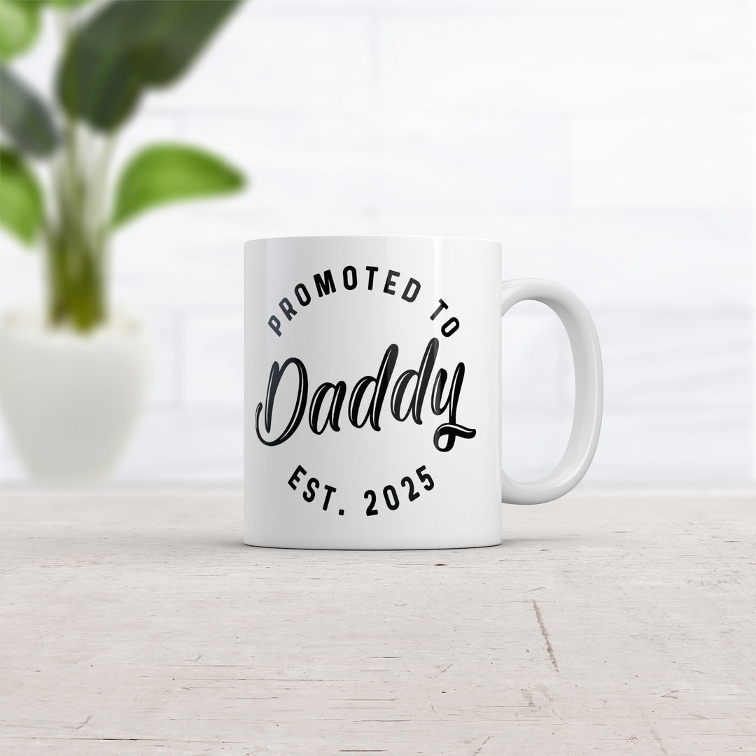 Promoted To Daddy 2025 Mug