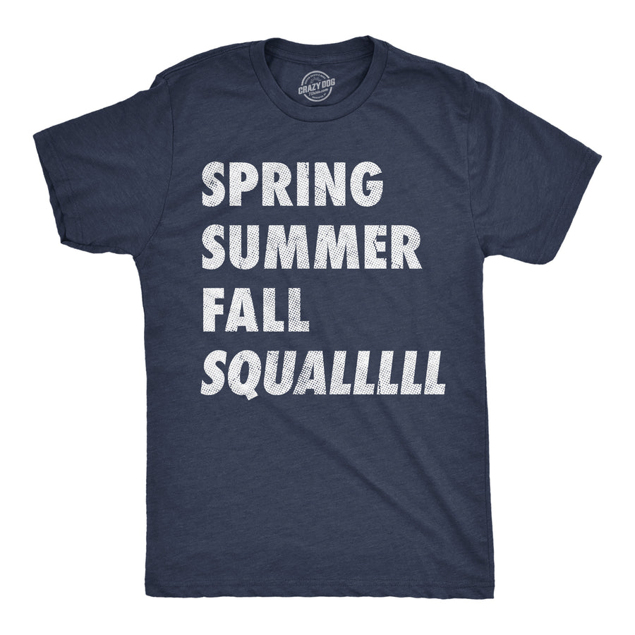 Funny Heather Navy - Squall Spring Summer Fall Squall Mens T Shirt Nerdy sarcastic Tee