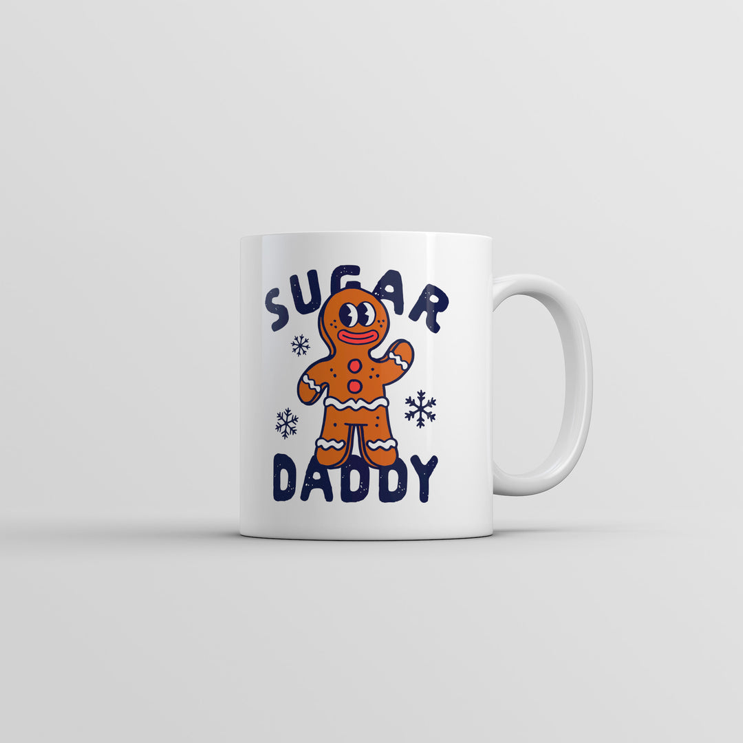 Funny White Sugar Daddy Gingerbread Coffee Mug Nerdy Christmas food sarcastic Tee