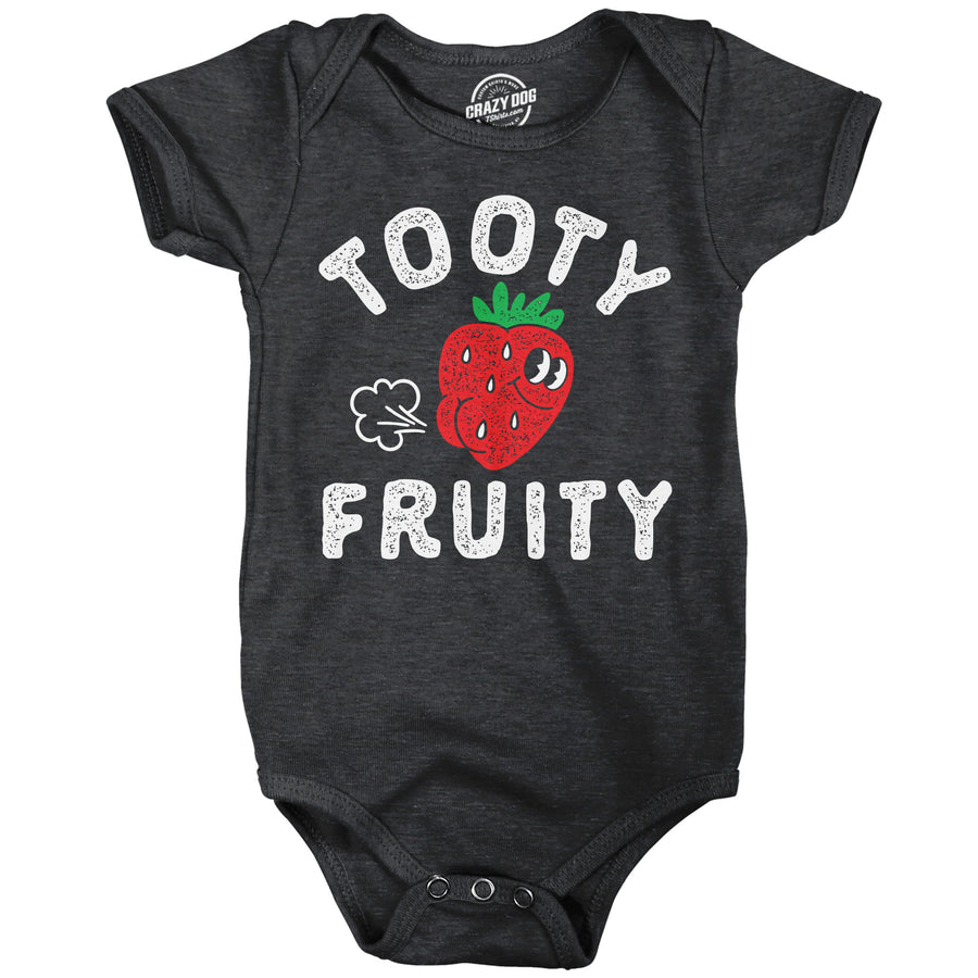 Funny Heather Black - Tooty Fruity Tooty Fruity Onesie Nerdy toilet sarcastic Tee