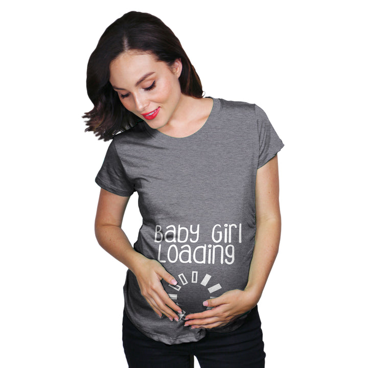 Baby Girl Loading Maternity T Shirt