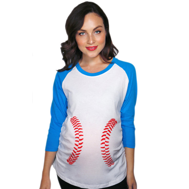 Funny Royal Baseball Laces raglan Nerdy Baseball Tee