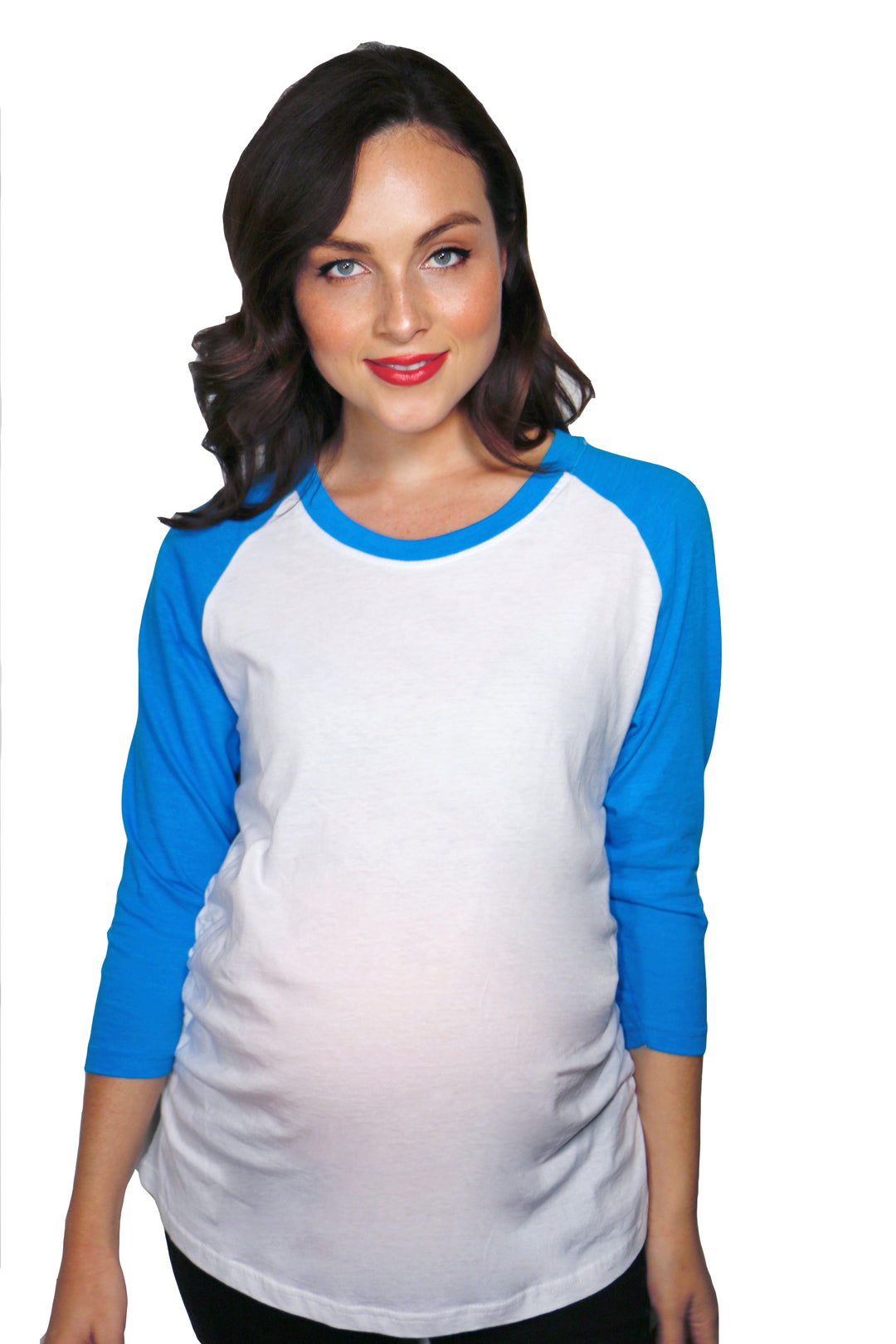 Funny Royal Maternity Raglan Long Sleeve raglan Nerdy Tee