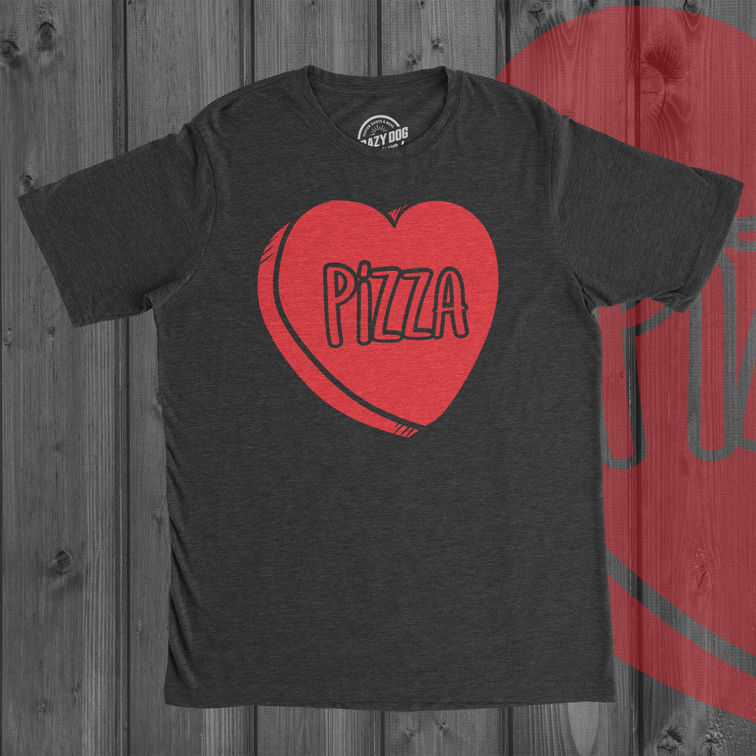 Pizza Candy Heart Men's T Shirt