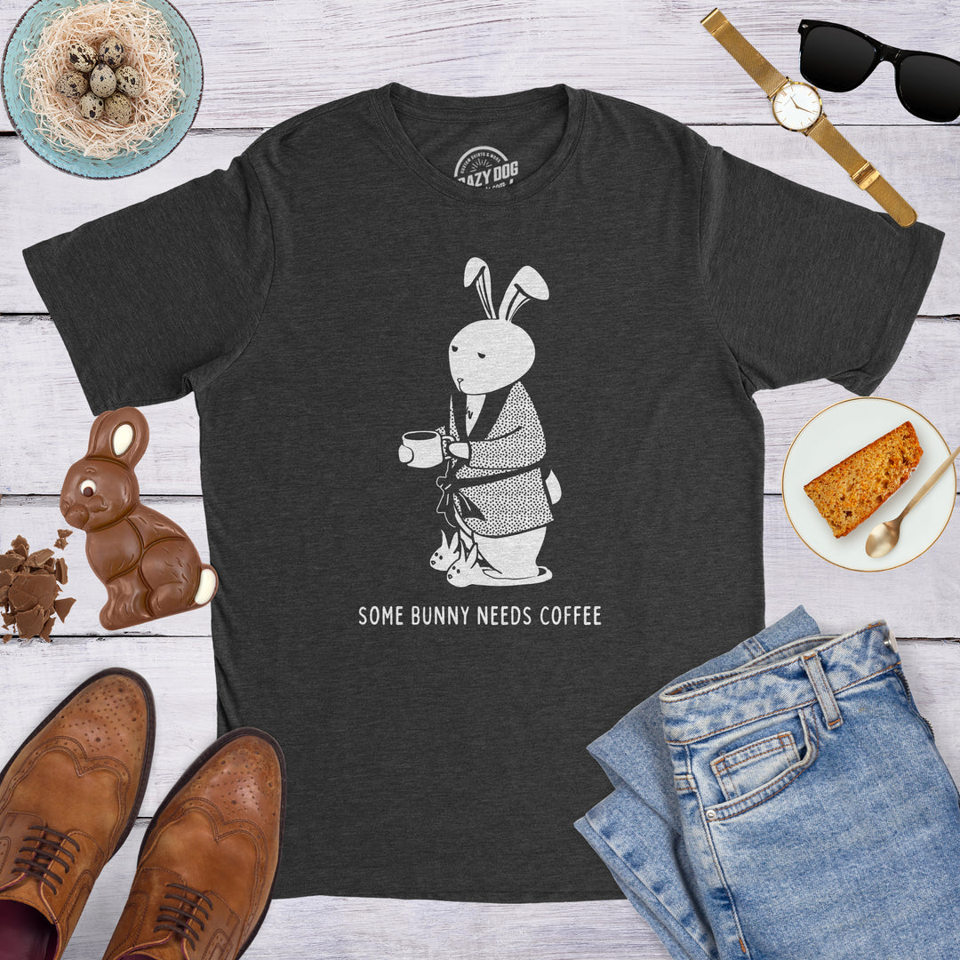 Some Bunny Needs Coffee Men's T Shirt