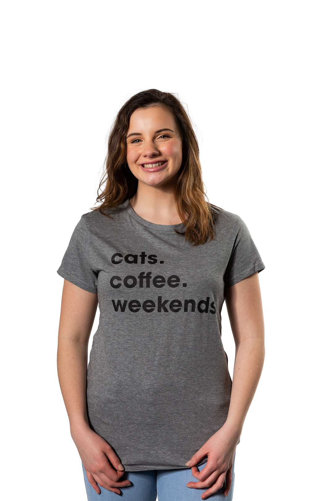 Cats Coffee Weekends Women's T Shirt