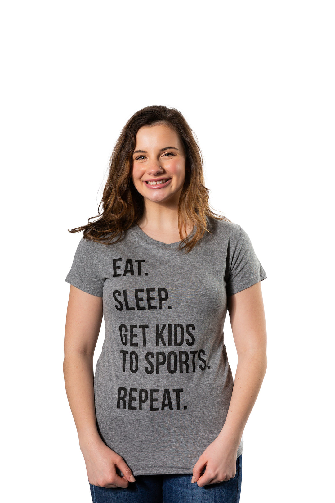 Eat Sleep Get Kids To Sports Women's T Shirt