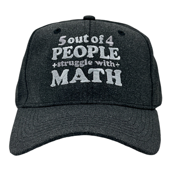 Funny Black - 5 Out Of 4 People Struggle With Math 5 Out Of 4 People Struggle With Math Nerdy Nerdy sarcastic Tee