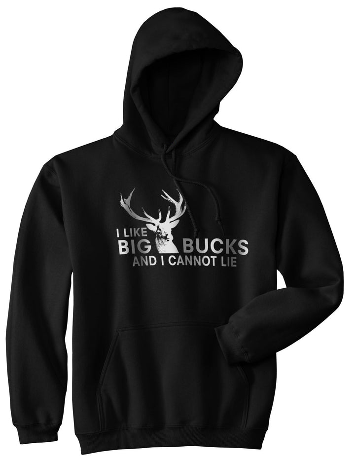 Funny Black I Like Big Bucks Hoodie Nerdy Hunting Music Tee