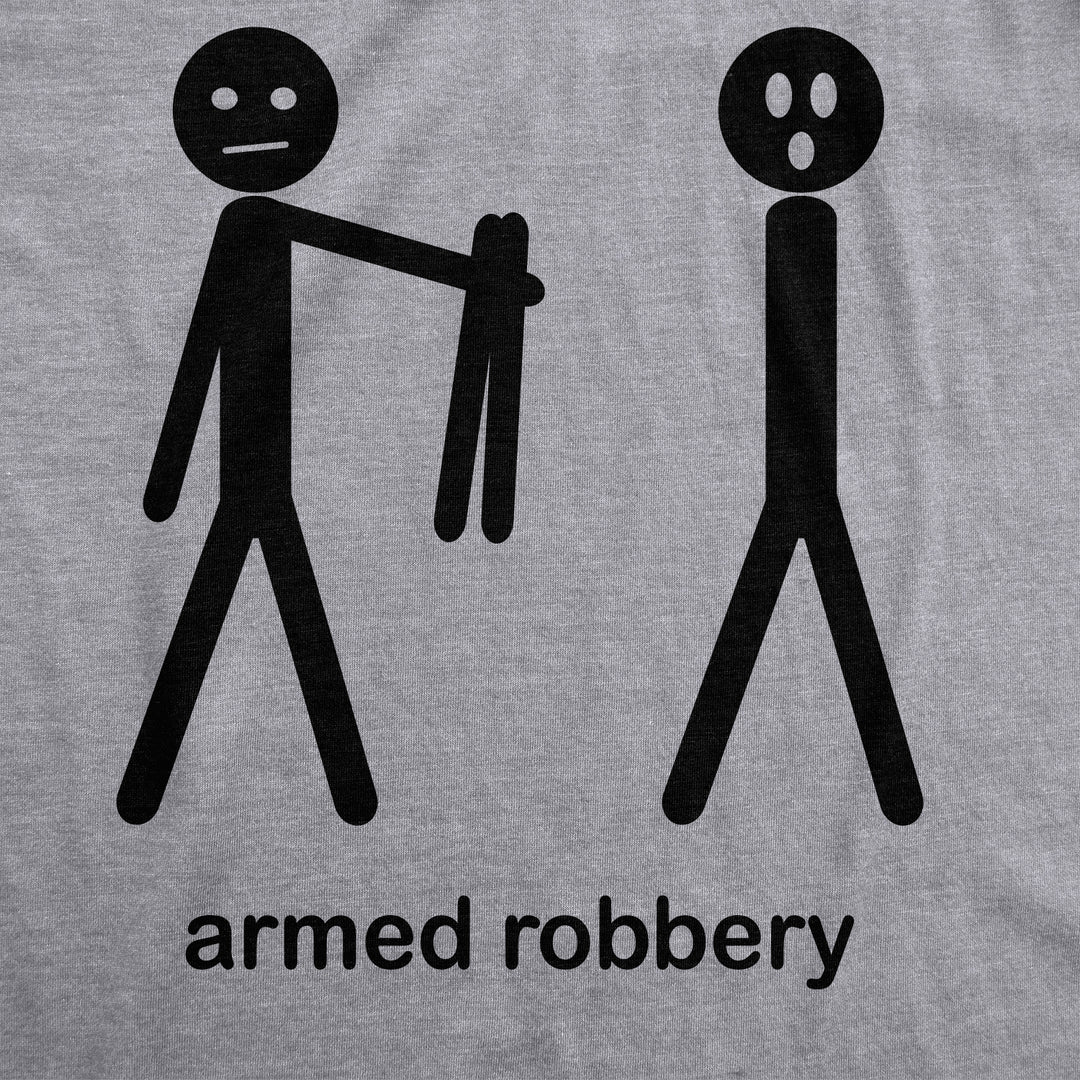 Armed Robbery Stick Figure Men's T Shirt