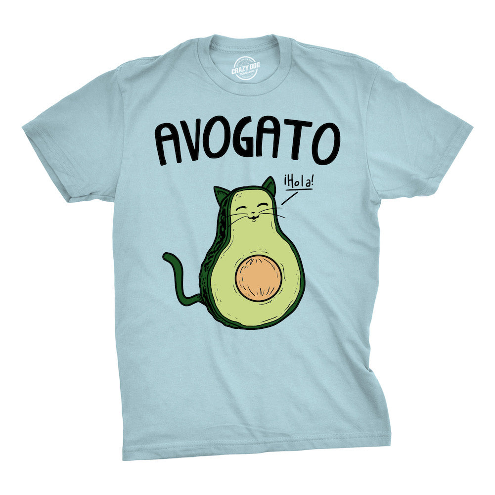 Funny Heather Royal Avogato Mens T Shirt Nerdy Cinco De Mayo Cat Food Tee