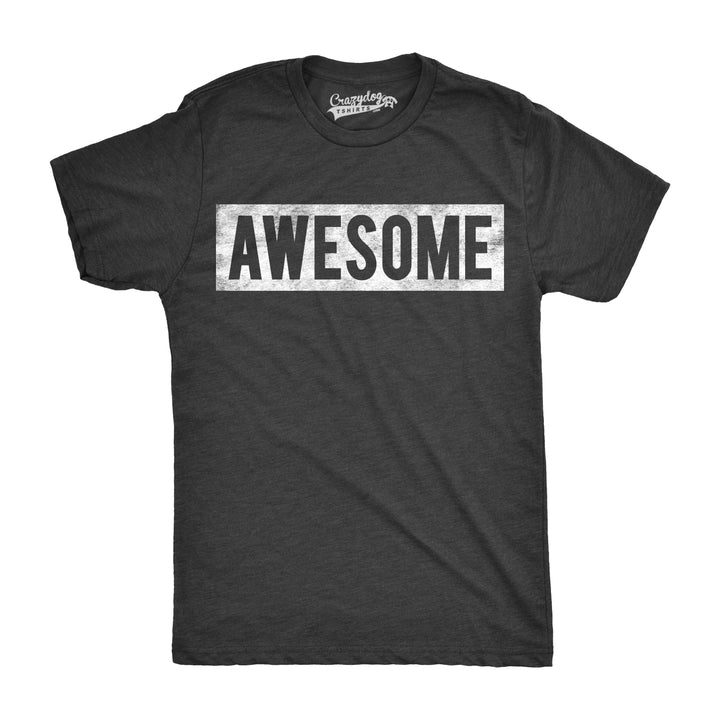 Funny Black Vintage Awesome Mens T Shirt Nerdy Retro Tee