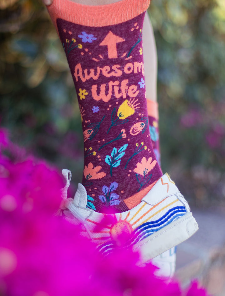 Womens Awesome Wife Socks