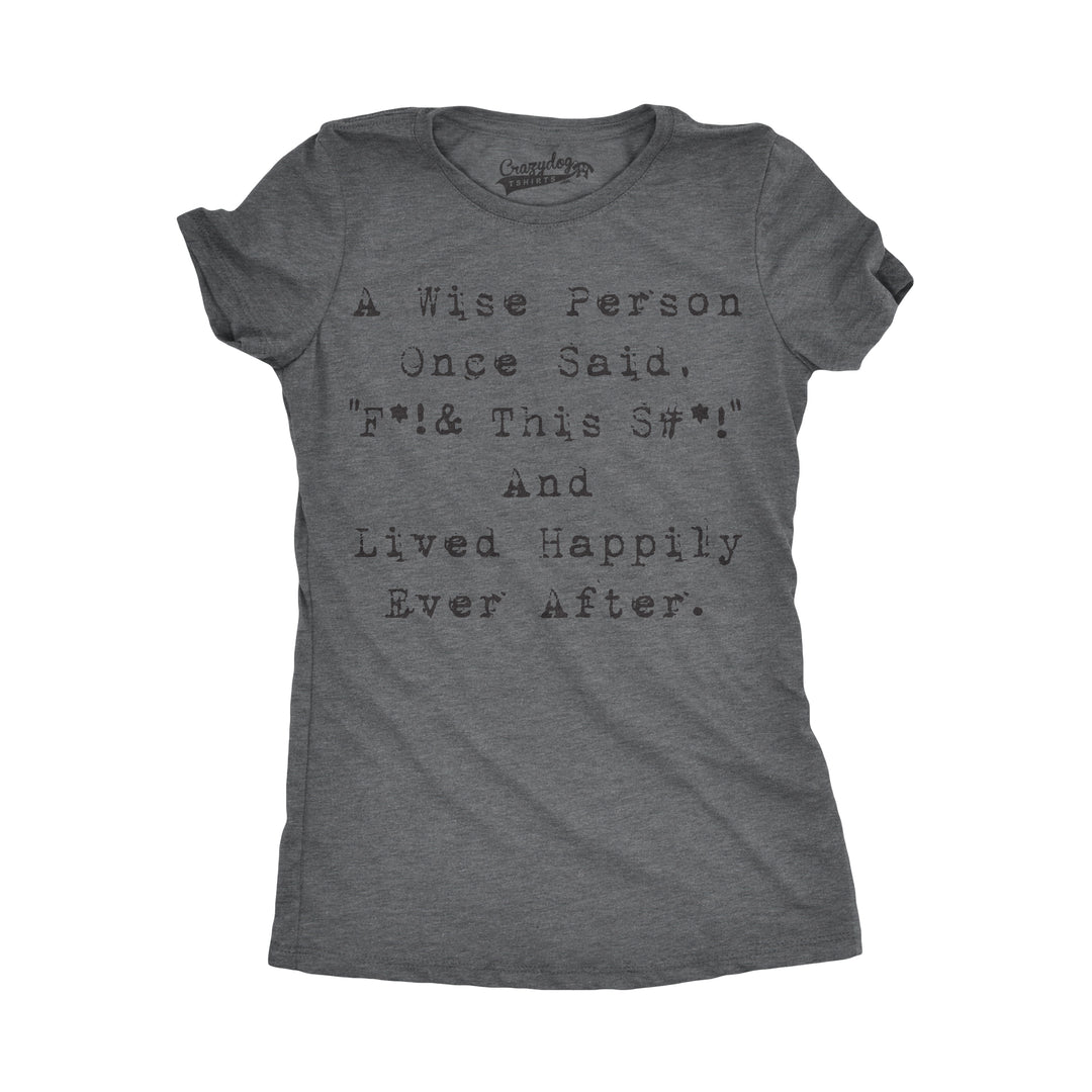 Funny Dark Heather Grey Womens T Shirt Nerdy Tee