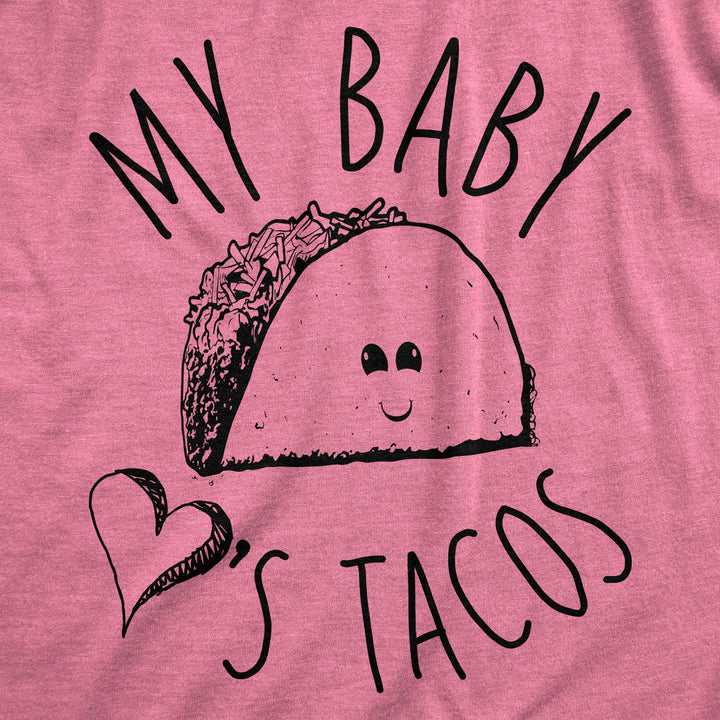 My Baby Loves Tacos Maternity T Shirt