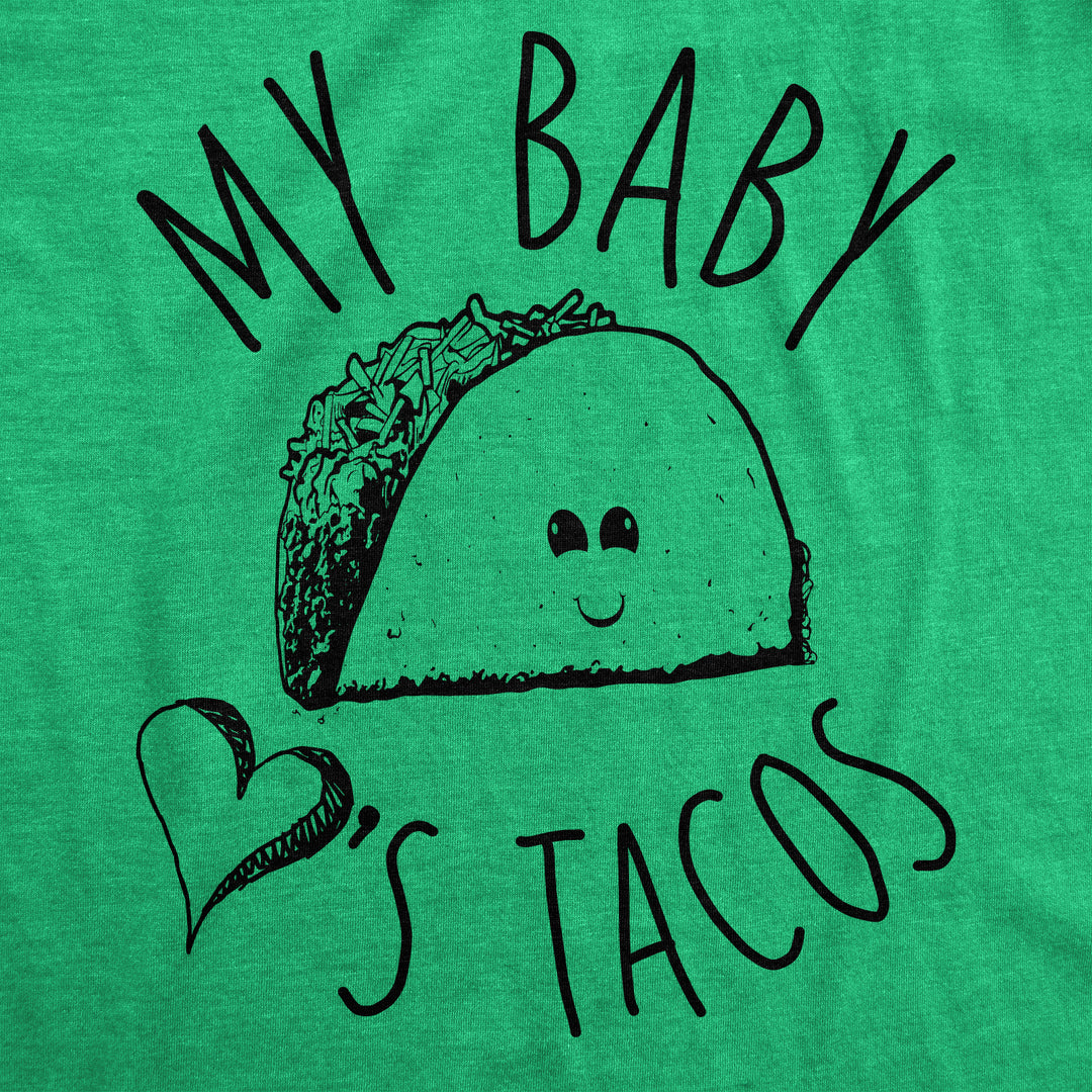 My Baby Loves Tacos Maternity T Shirt