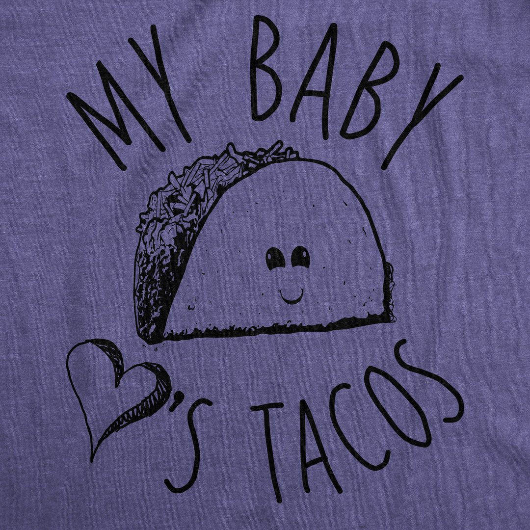 My Baby Loves Tacos Maternity T Shirt