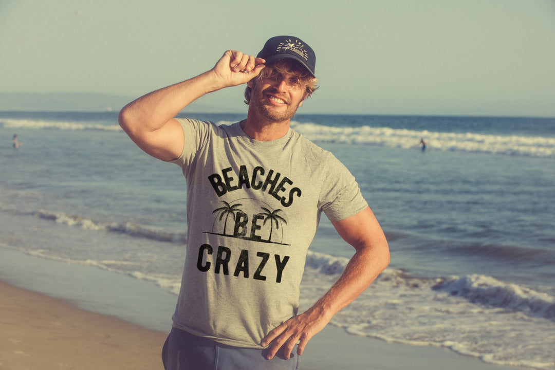 Beaches Be Crazy Men's T Shirt