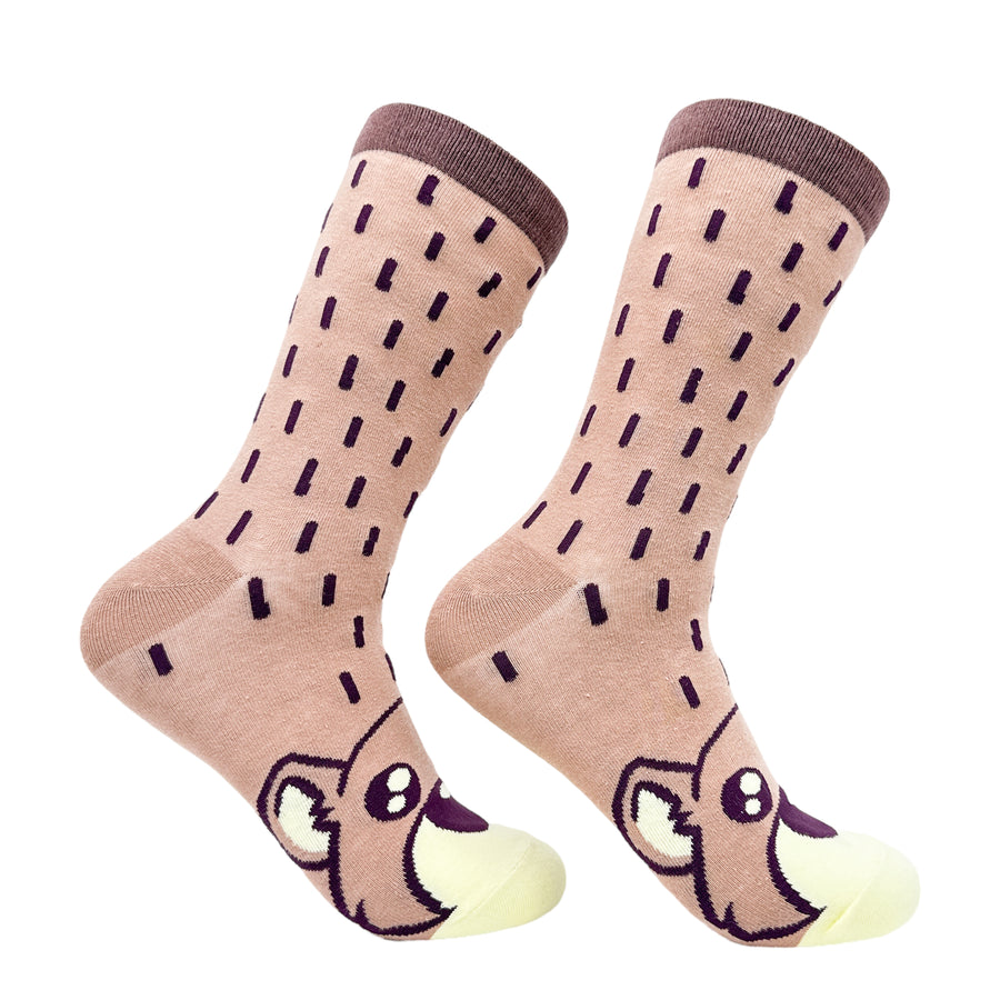 Funny Beaver Women's Bear Socks Sock Nerdy Animal Tee