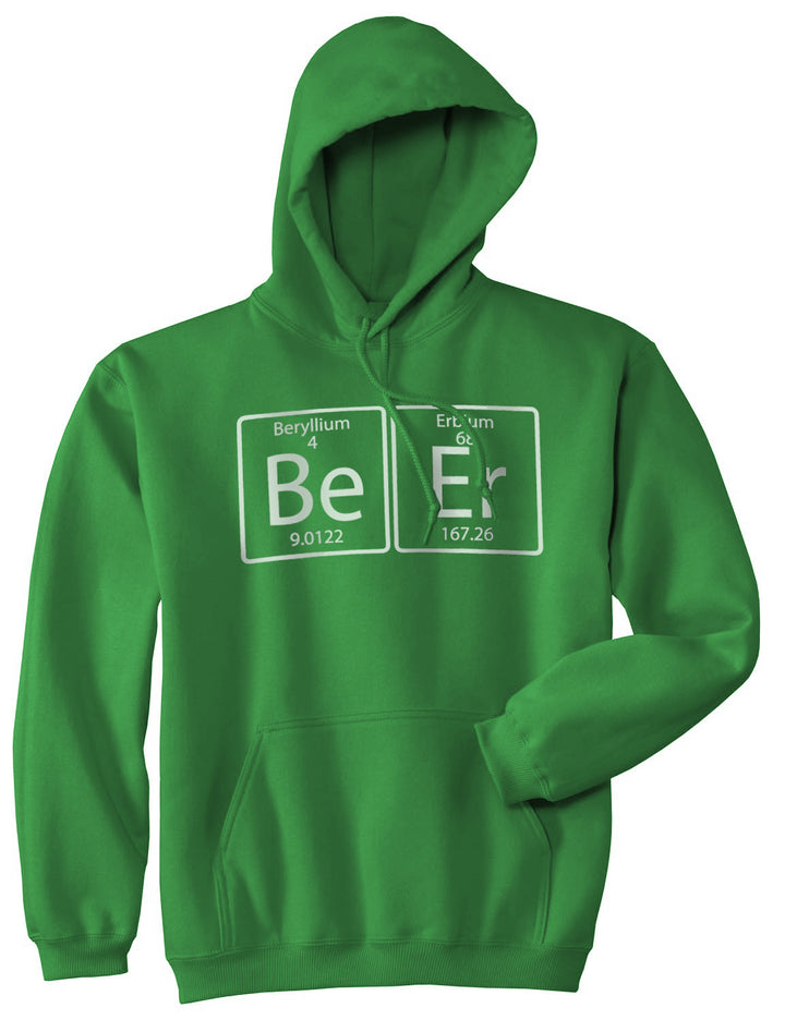 Funny Green - Element of Beer Element of Beer Hoodie Nerdy Saint Patrick's Day Beer Drinking Science Tee