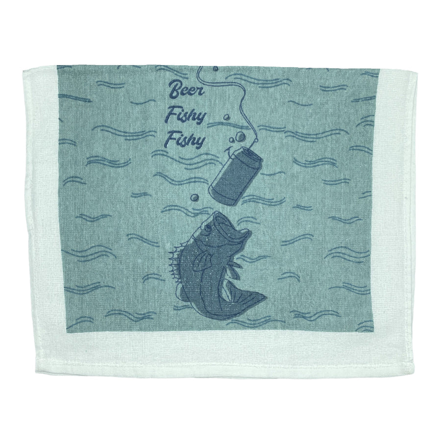 Funny Beer Fishy Fishy Beer Fishy Fishy Tea Towel Nerdy Beer Fishing Tee