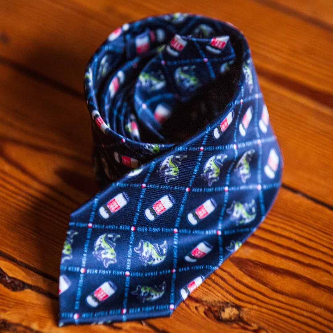 Beer Fishy Fishy Neck Tie Tie