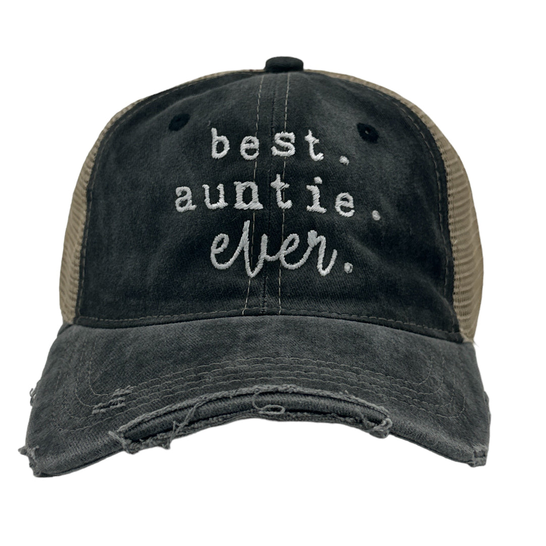 Funny Trucker Black - Best Auntie Best Auntie Ever Nerdy aunt Tee