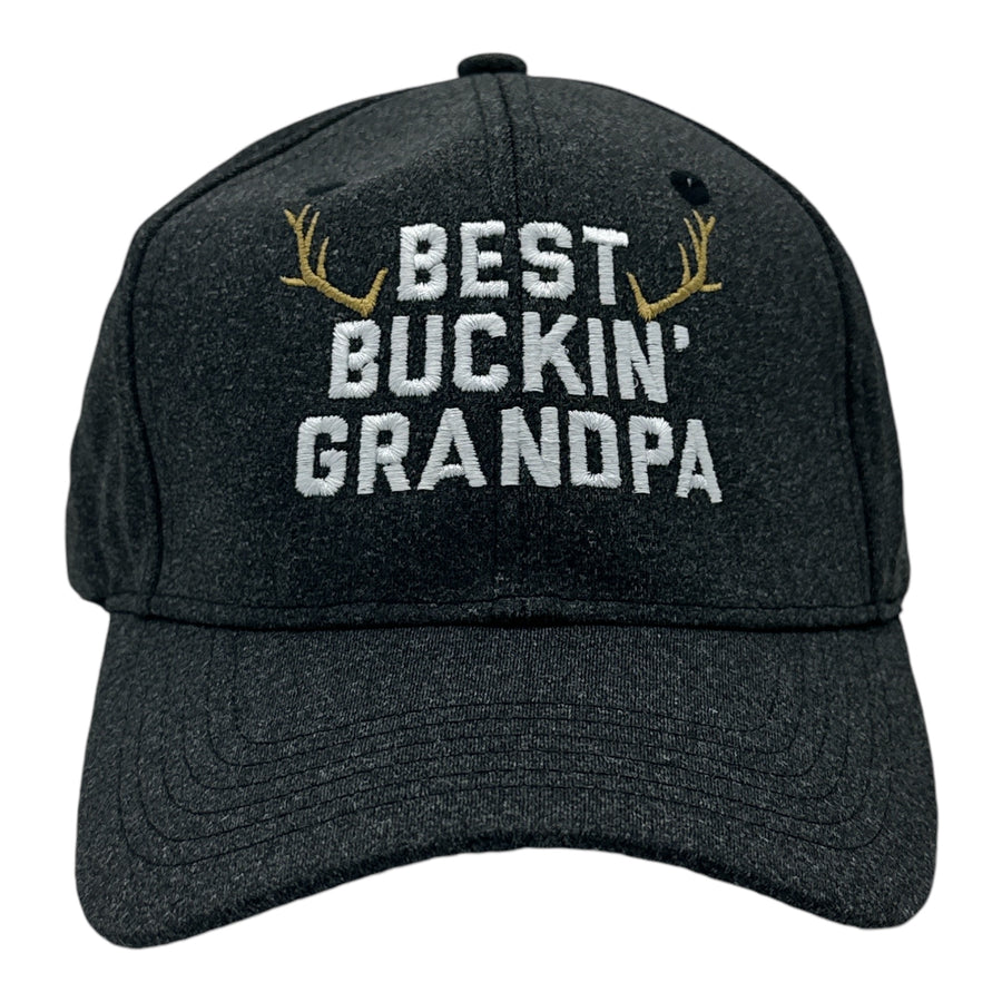 Funny Black - Best Buckin Grandpa Best Buckin Grandpa Nerdy Father's Day Grandfather Hunting sarcastic Tee