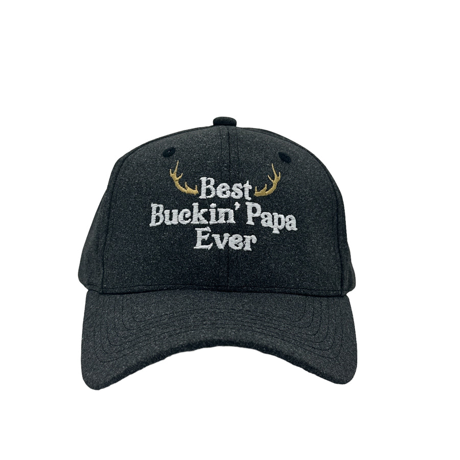 Funny Best Buckin Papa Ever Nerdy Sarcastic Hunting Tee