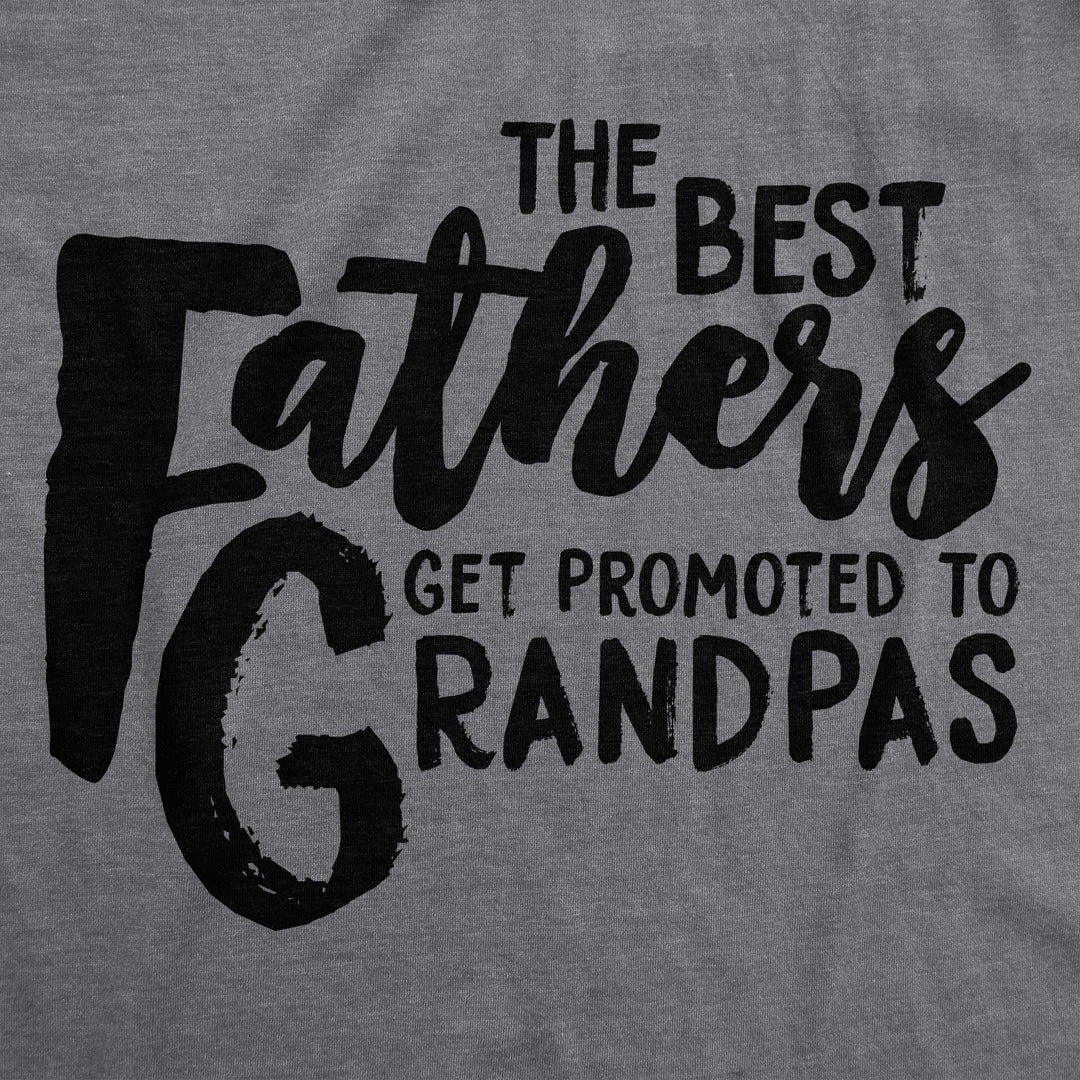 Best Fathers Get Promoted To Grandpas Men's T Shirt