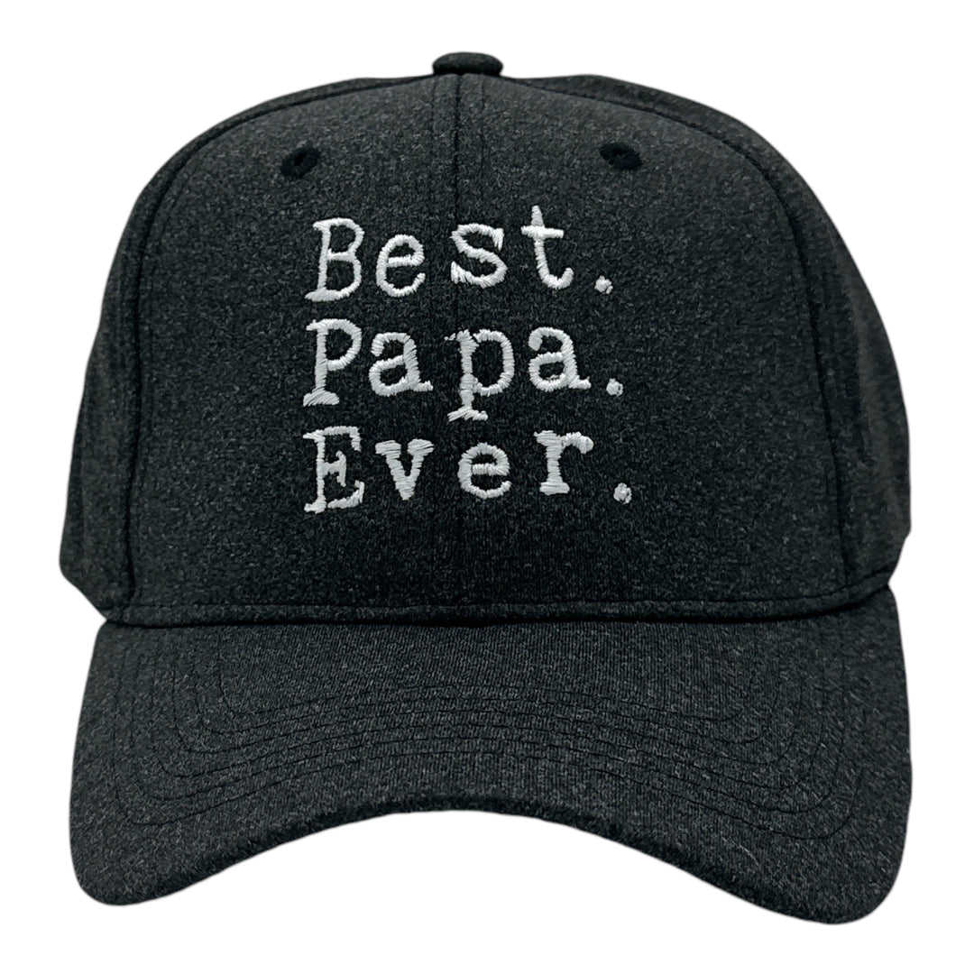 Funny Black - Best Papa Ever Best Papa Ever Nerdy Father's Day sarcastic Tee