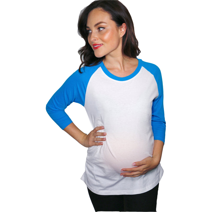 Funny Maternity Raglan Long Sleeve raglan Nerdy Tee