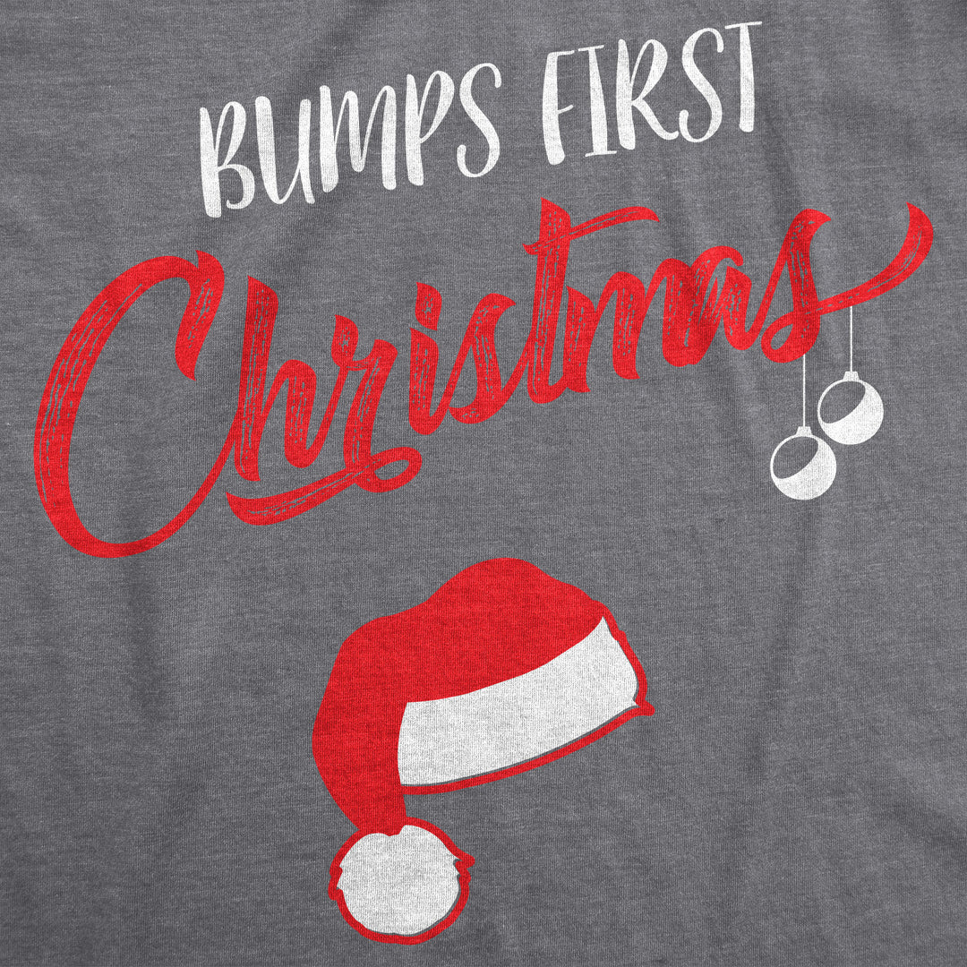 Bump's First Christmas Maternity T Shirt