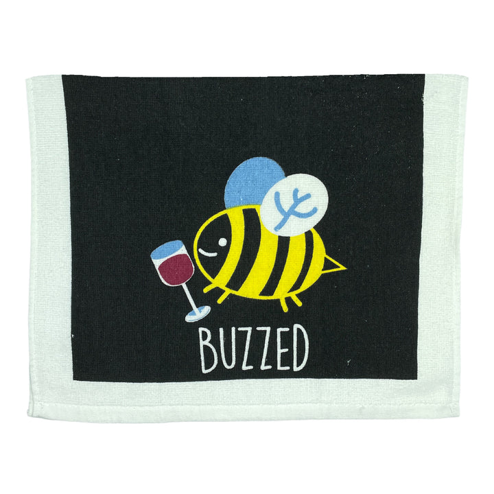 Funny Buzzed Buzzed Tea Towel Nerdy Drinking Tee