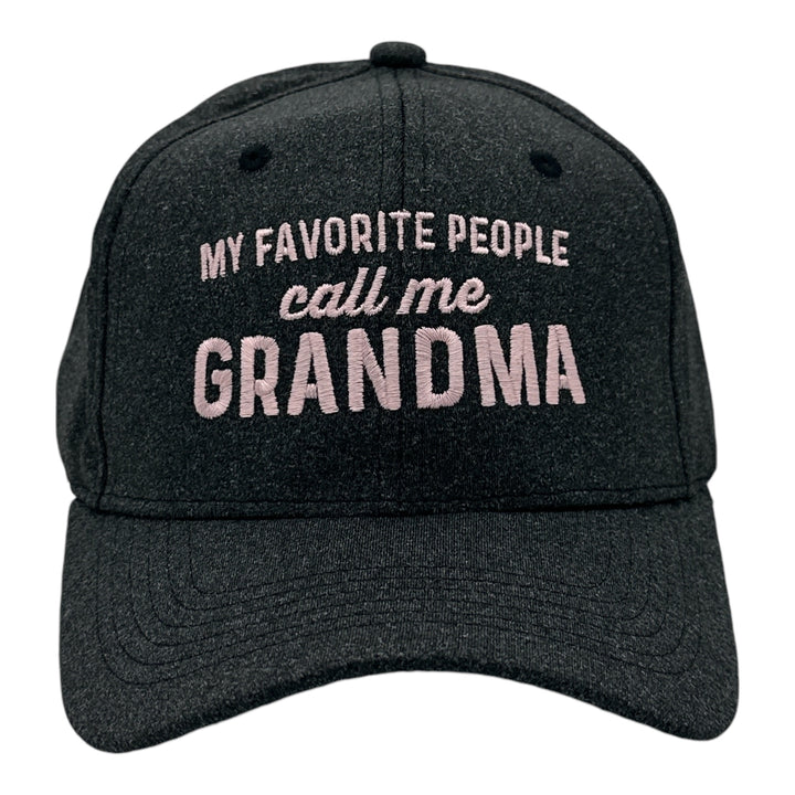 Funny Black - My Favorite People Call Me Grandma My Favorite People Call Me Grandma Nerdy Mothers Day Grandmother Tee