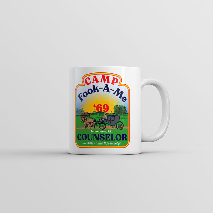 Funny White Camp Fook A Me Coffee Mug Nerdy sarcastic Tee