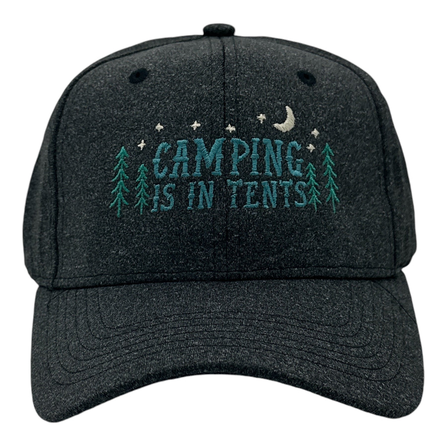 Funny Black - Camping Is In Tents Camping is In Tents Nerdy Camping sarcastic Tee