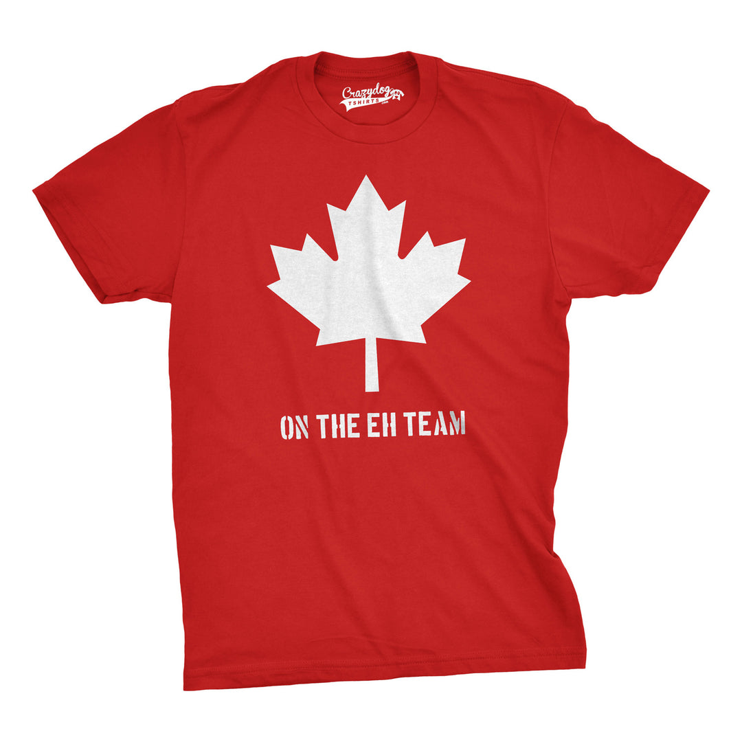 Funny Heather Red Canada Eh Team Mens T Shirt Nerdy Canada TV & Movies Tee