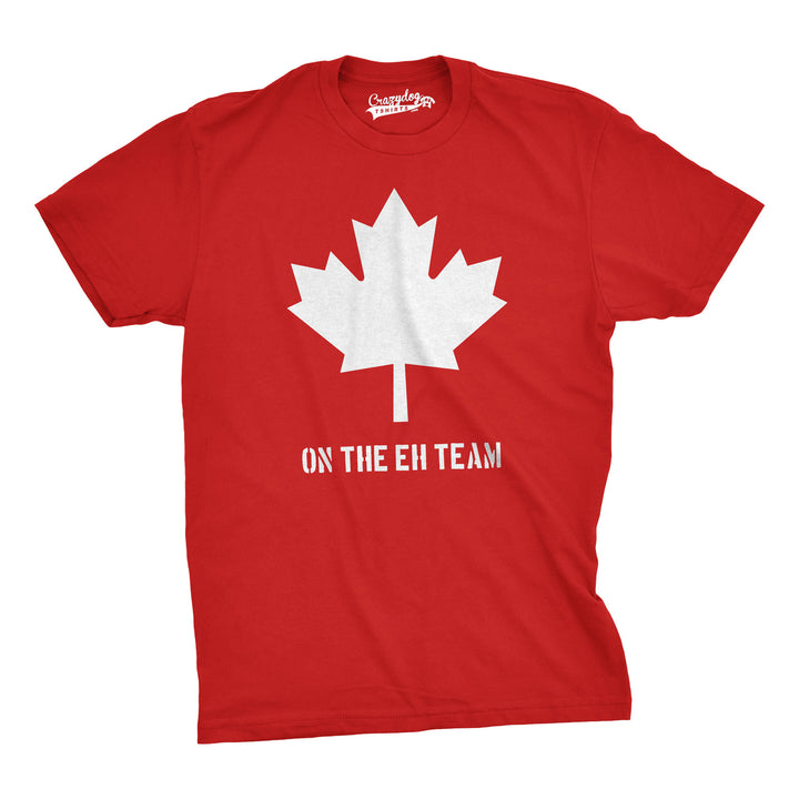 Funny Heather Red Canada Eh Team Mens T Shirt Nerdy Canada TV & Movies Tee