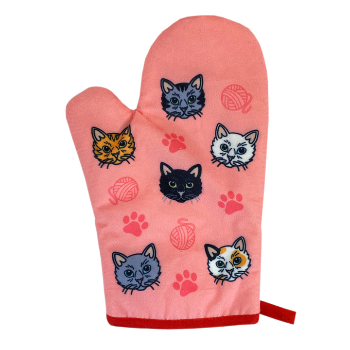 Cat Yarn Oven Mitt + Apron Bakeware