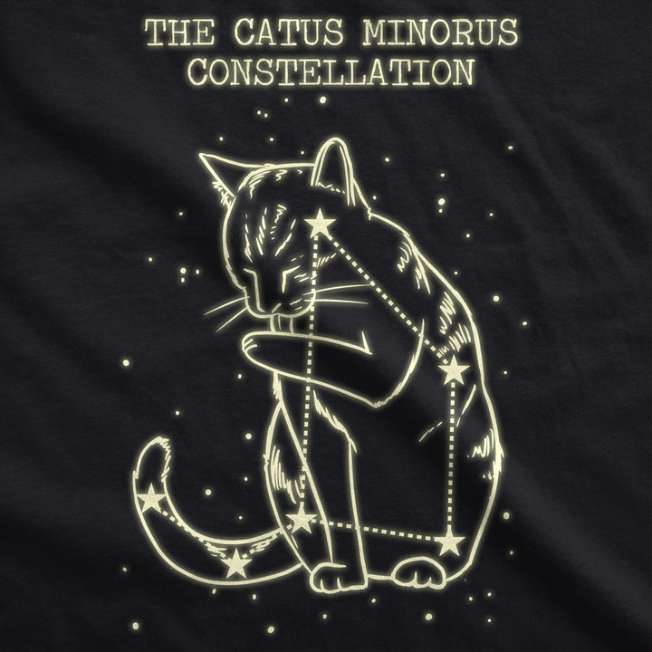 Catus Minorus Constellation Glow In The Dark Women's T Shirt