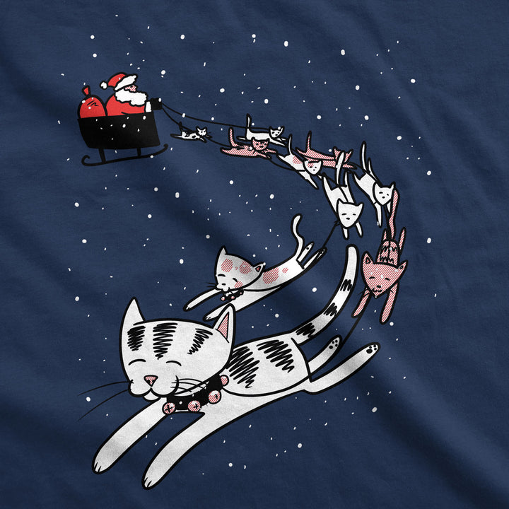 Cats In Christmas Sleigh Women's T Shirt