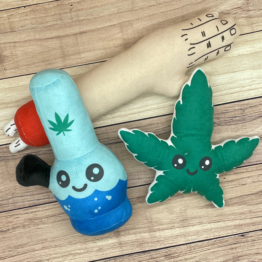 Weed Pipe Zombie Arm Dog Toy