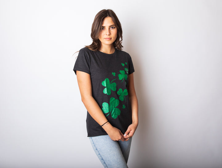 Glitter Shamrocks Women's T Shirt